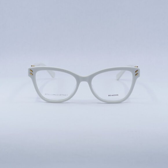 🕶️ New Stella McCartney SC50005I 025 Eyeglasses - White/Gold Frame 53mm - Picture 2 of 10